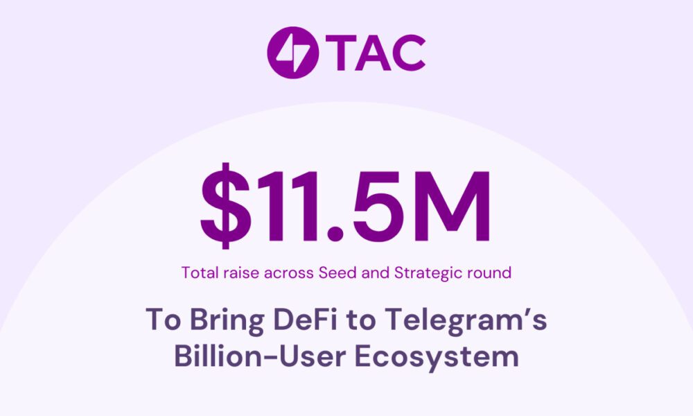 TAC raises $11.5M to bring DeFi to Telegram’s billion-user ecosystem