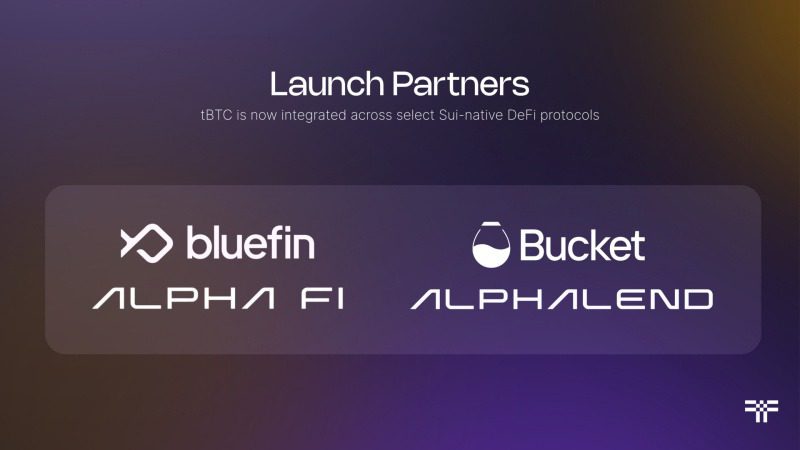 tBTC integrated acrosss select Sui-native DeFi protocols