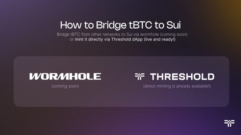 Bridging tBTC to Sui