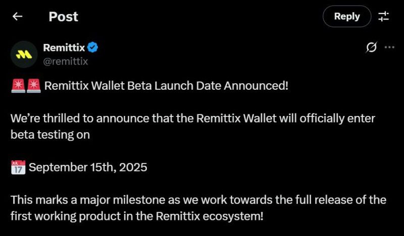 Remittix tweet
