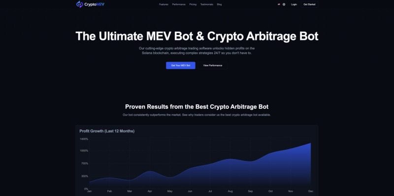 MEV Bot website