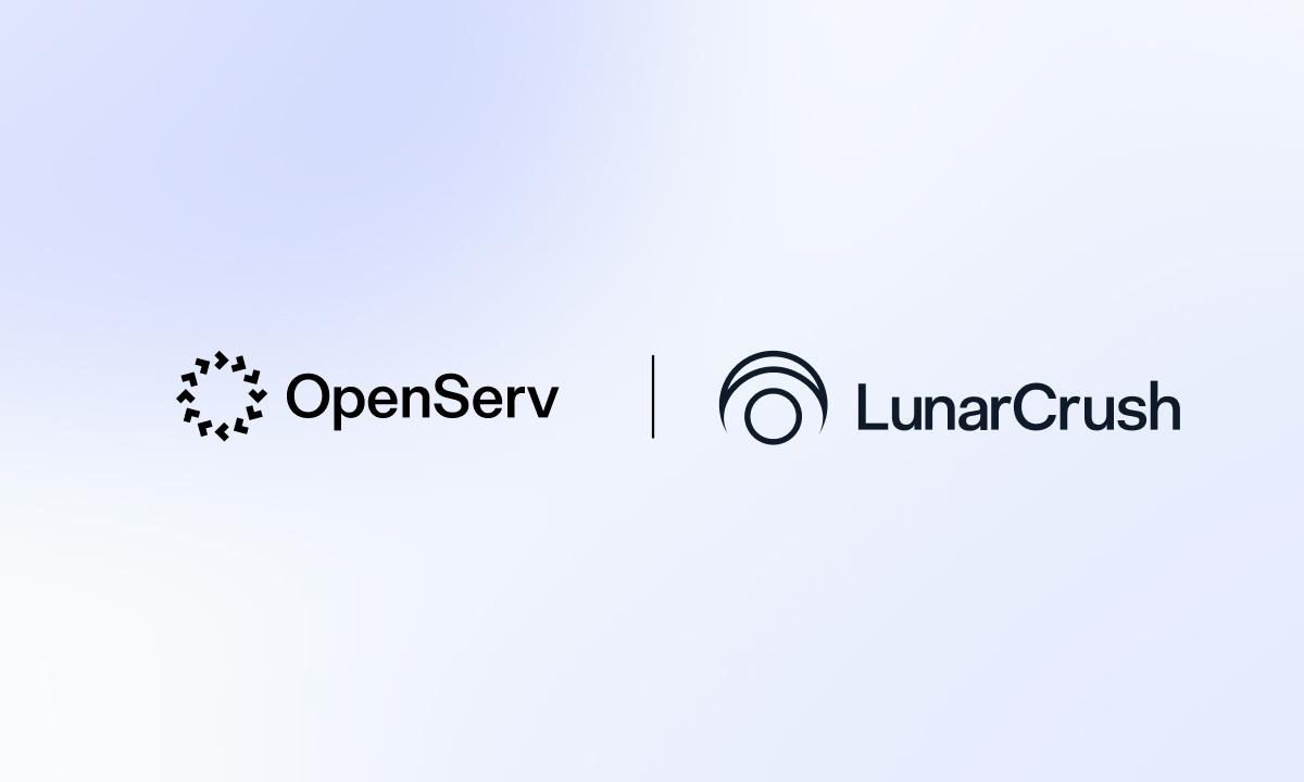 OpenServ and LunarCrush partner