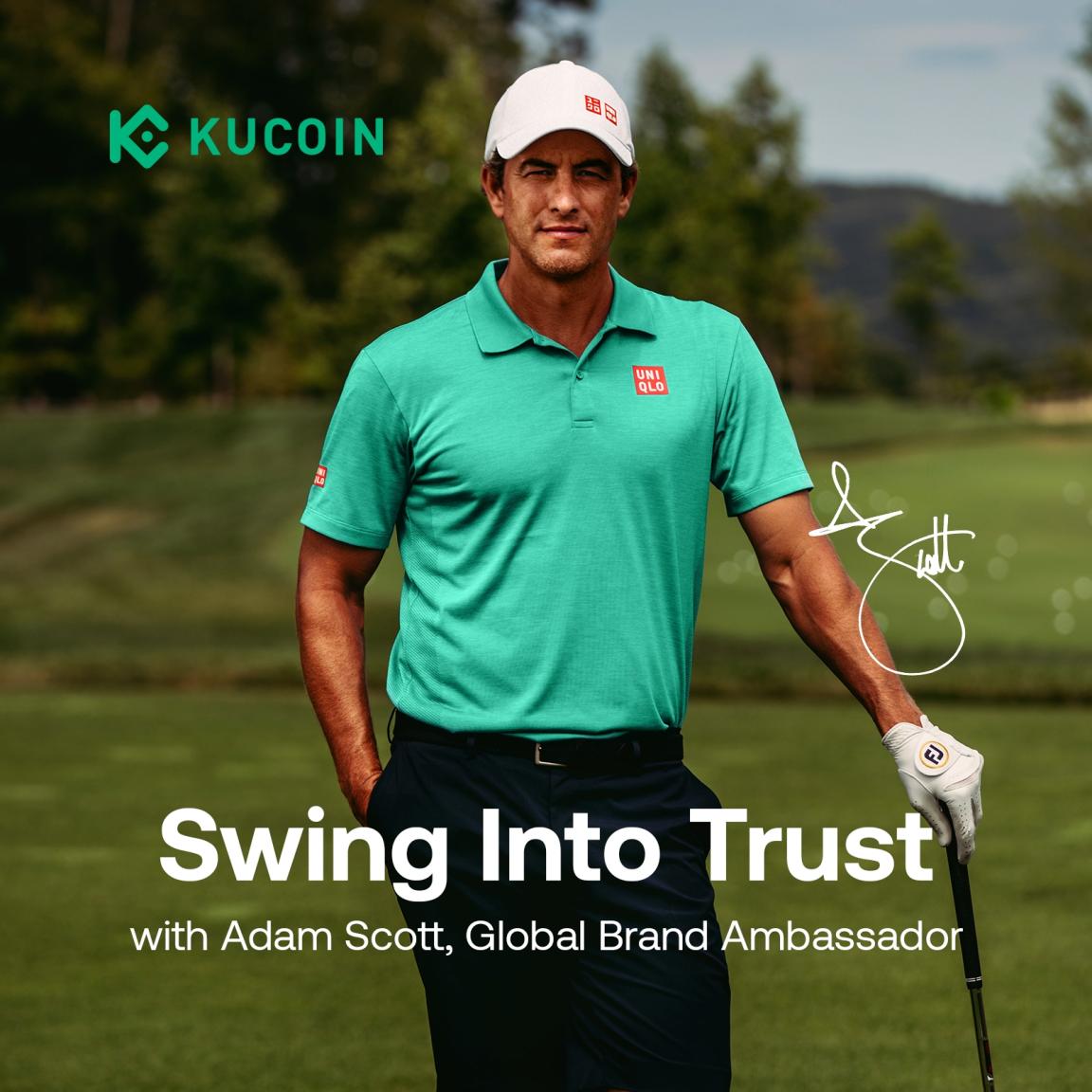 KuCoin partners with Golf Icon Adam Scott