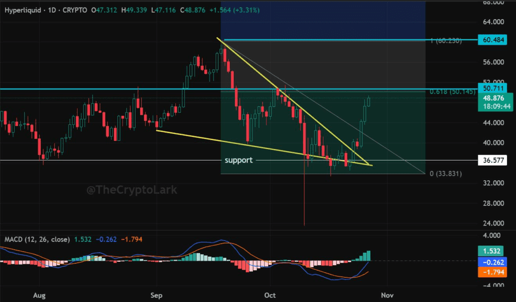 HYPE price hits $50 then dips, short-term reversal ahead?
