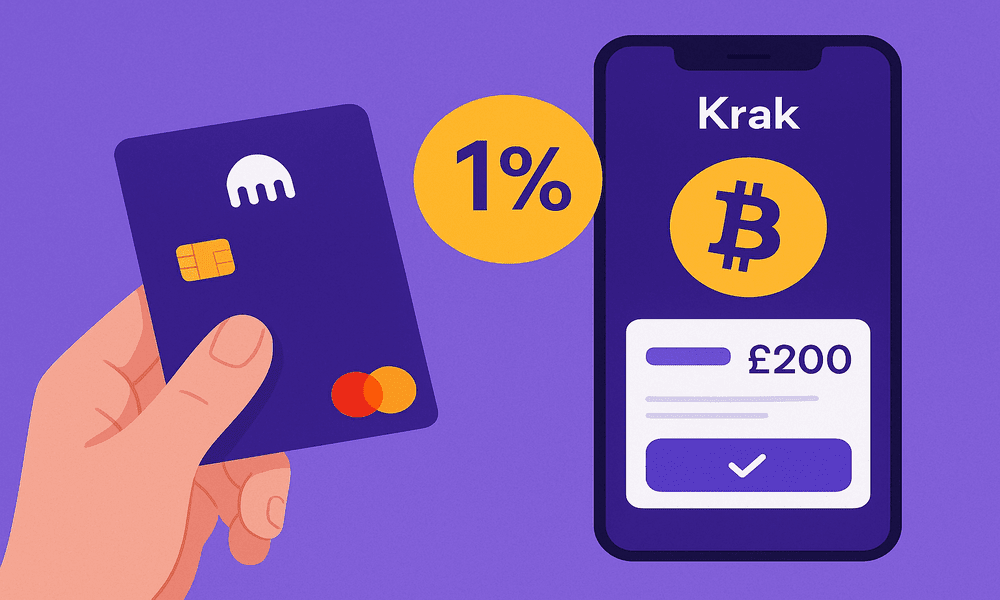 Kraken introduces Krak card with Bitcoin rewards for UK and EU