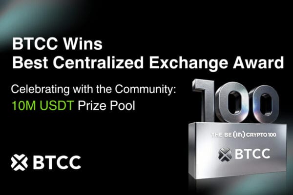 BTCC Exchange Wins Best Centralized Exchange