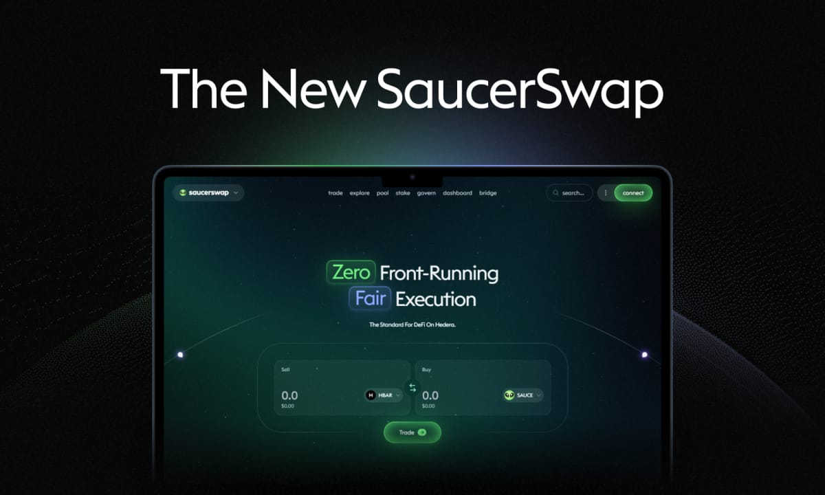 SaucerSwap unveils redesigned platform