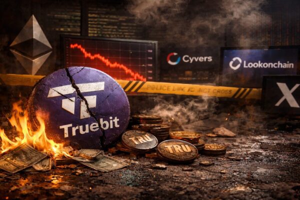 TRU token price is collapsing after the Truebit Protocol hack that drained 8,535 ETH in a $26 million smart contract exploit.