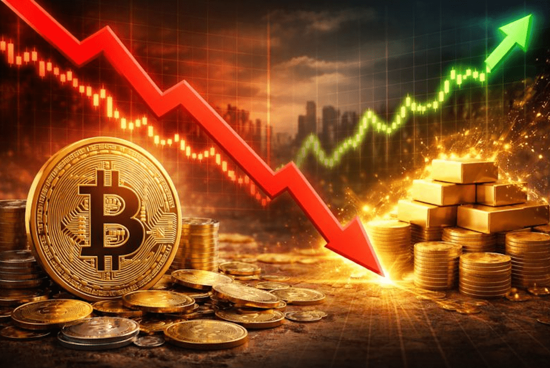 Bitcoin price slides below $90K as Gold rallies