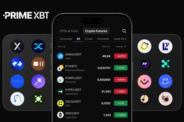 PrimeXBT has listed 40 new crypto futures trading pairs
