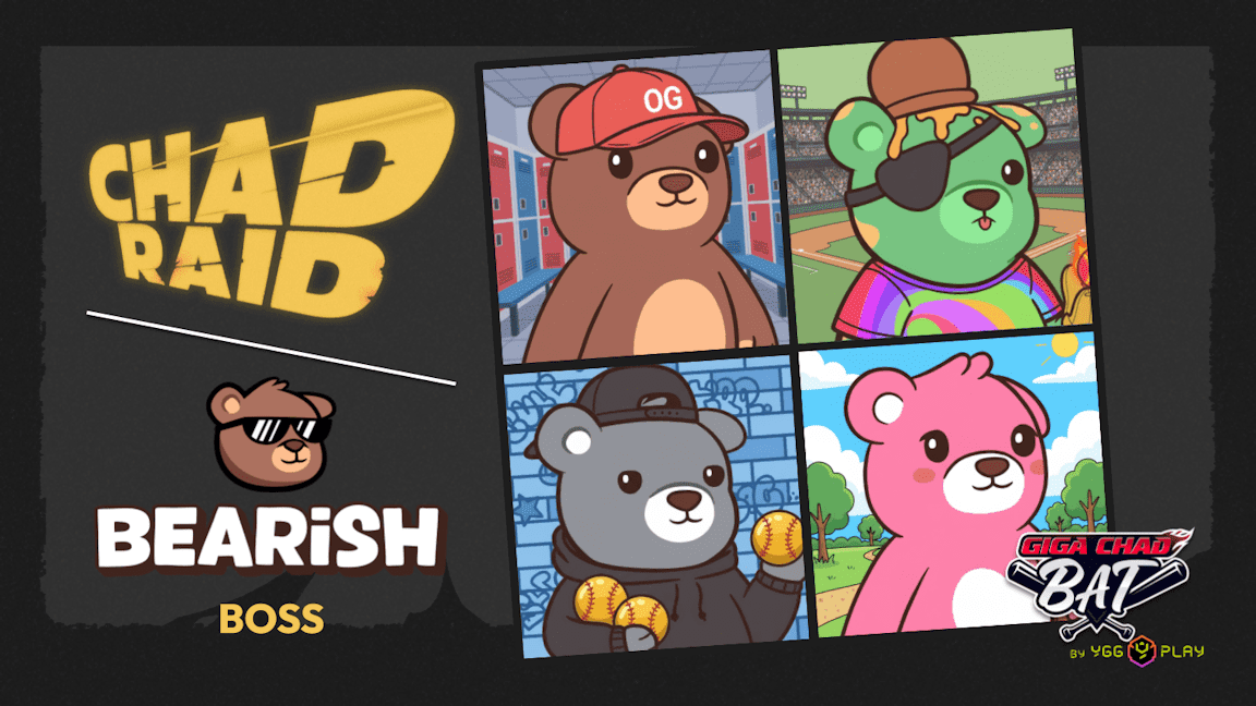 YGG Play rolls out Bearish CHAD Raids