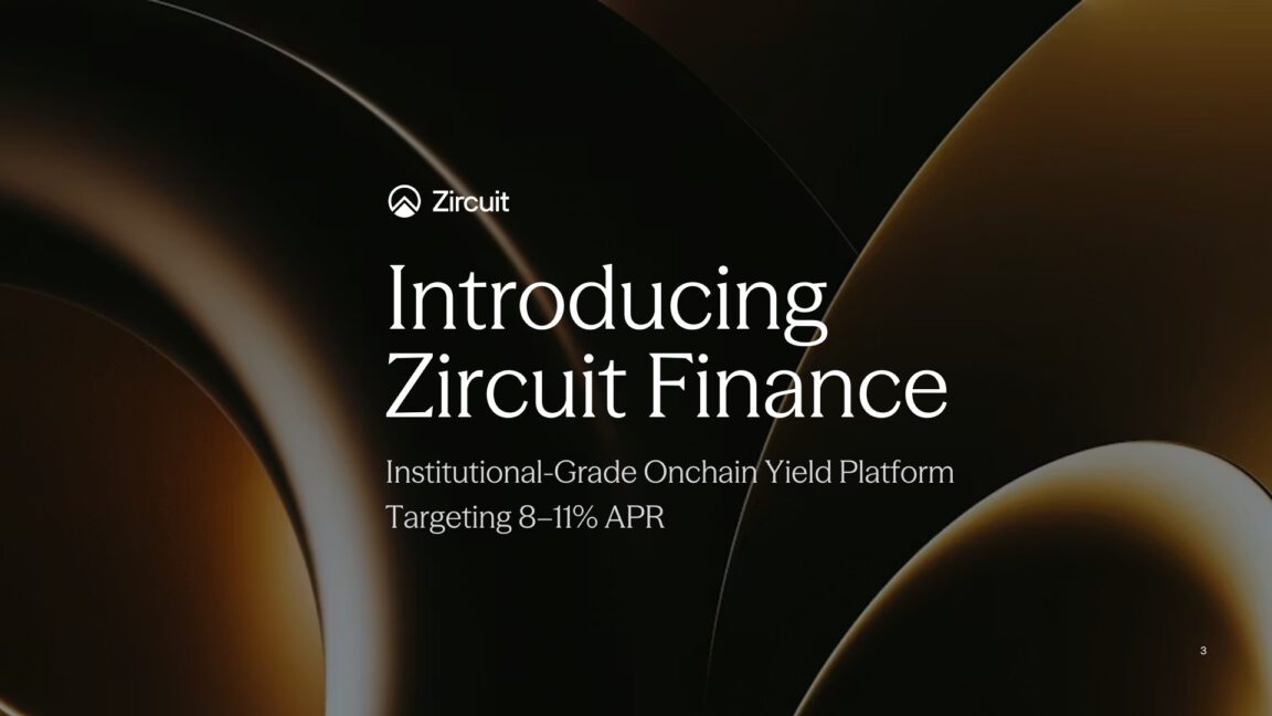 Zircuit Finance Launches Institutional-Grade Onchain Yield Platform