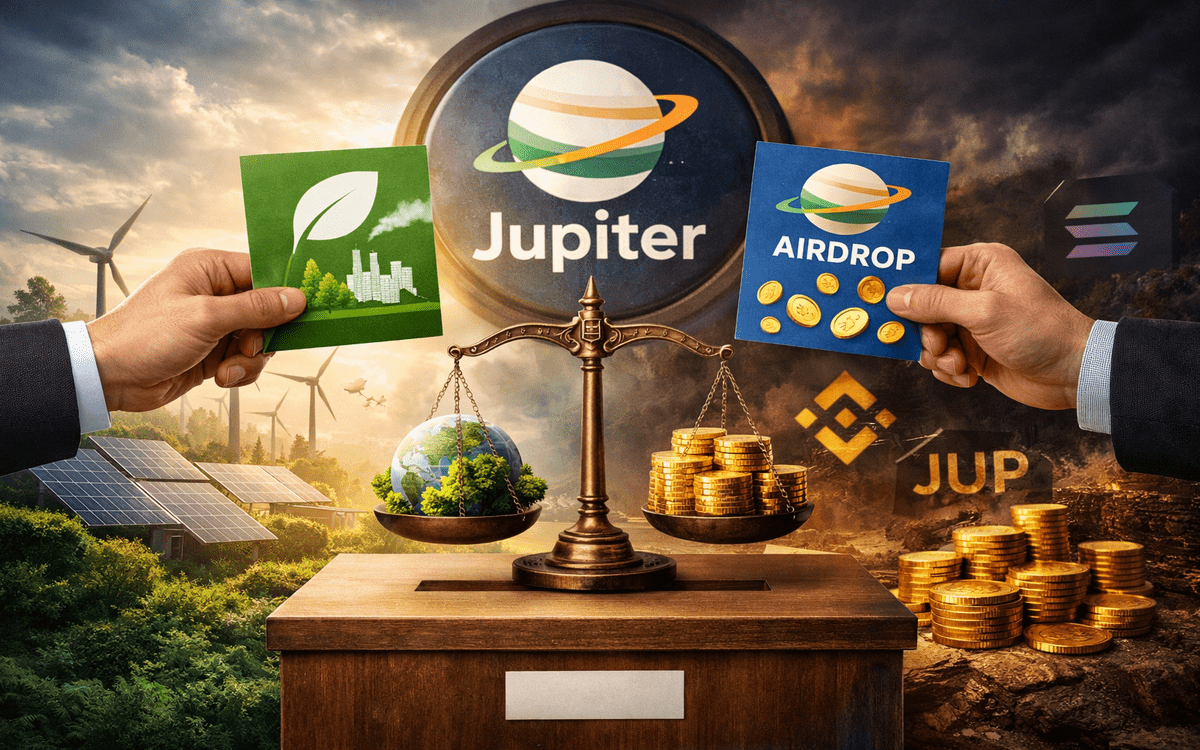 Jupiter DAO governance vote on JUP token emissions and Jupuary airdrops