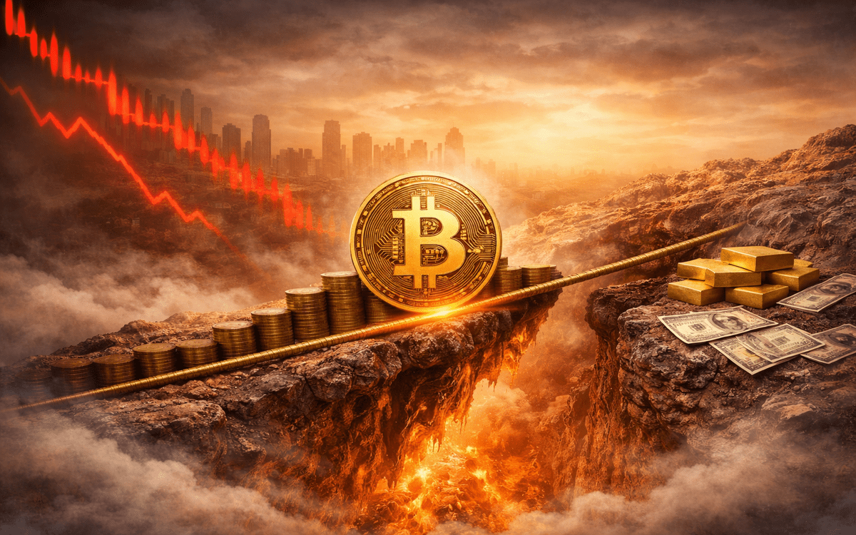 Bitcoin 1-day price chart showing sideways consolidation near $66.9K with weak momentum, RSI below 50, and MACD in negative territory