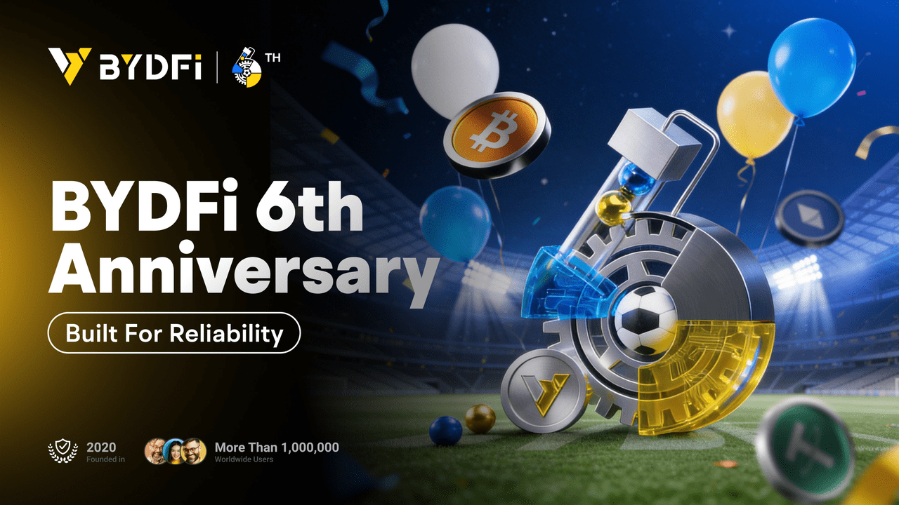 BYDFi Marks 6th Anniversary with Month-Long Celebration, Built for Reliability