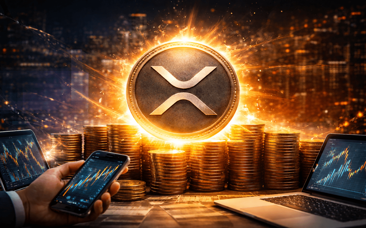 XRP price is showing consolidation near $1.33 within a descending channel, with key resistance at $1.35 and support around $1.32.