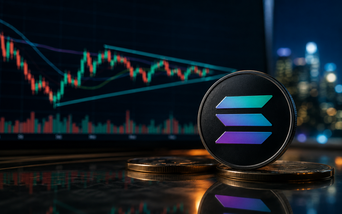 Solana price consolidating near $85 with resistance at $90, signaling potential breakout toward $100 target