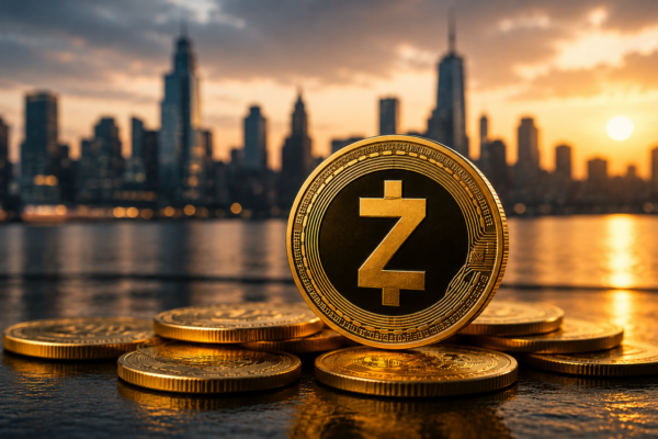 Zcash price chart showing strong upward momentum after SEC decision, with ZEC rallying nearly 90% over 30 days amid rising volume.