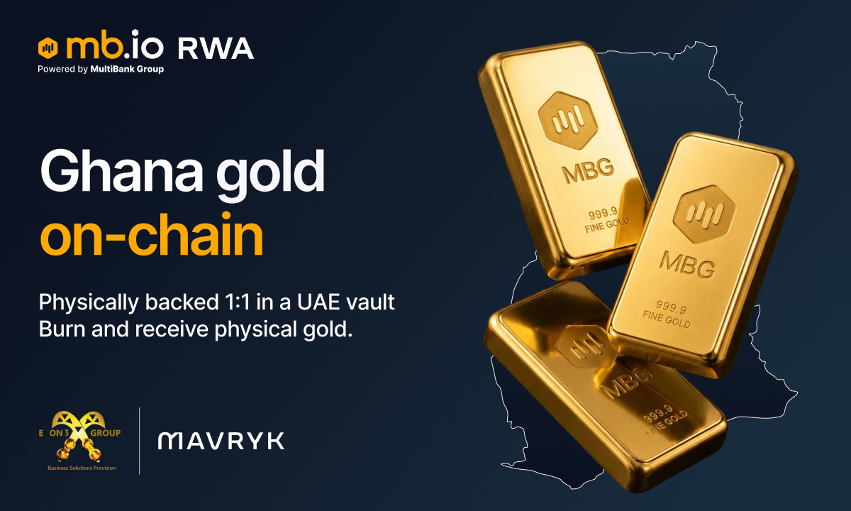 MultiBank Group’s crypto arm mb.io brings Ghana gold on-chain