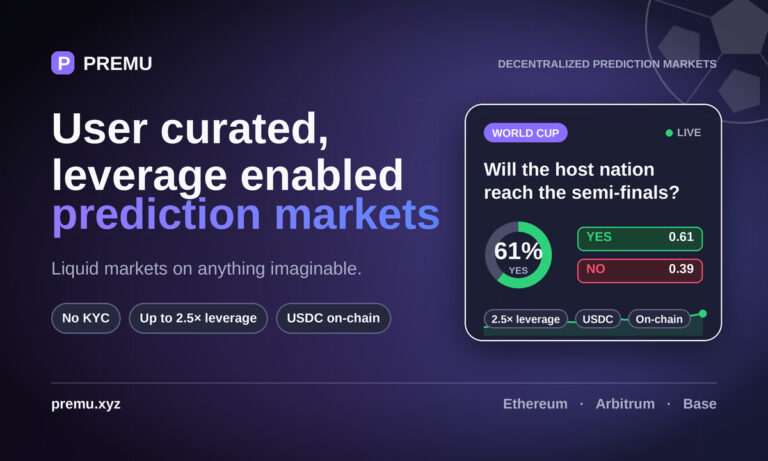 Premu Opens User-Created, Leveraged Prediction Markets
